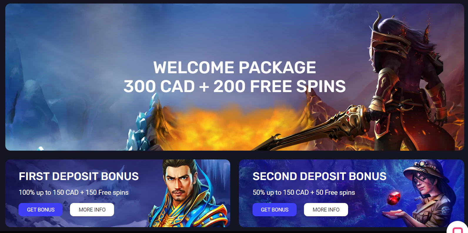 Screenshot of Minimum Deposit 1 Dollar Casino Promotions